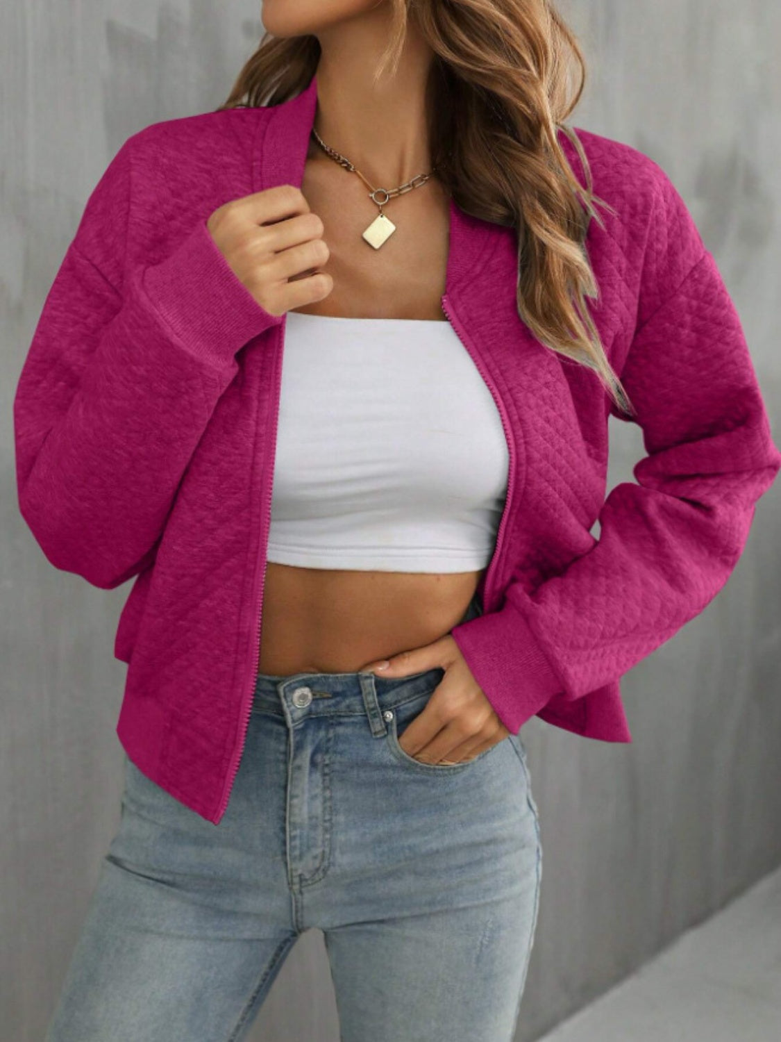 PREORDER Zip Up Long Sleeve Jacket 2/9