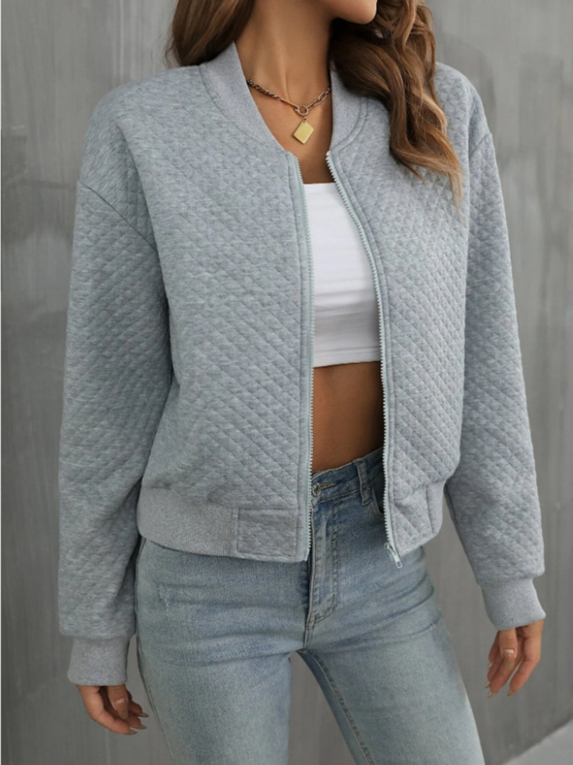 PREORDER Zip Up Long Sleeve Jacket 2/9