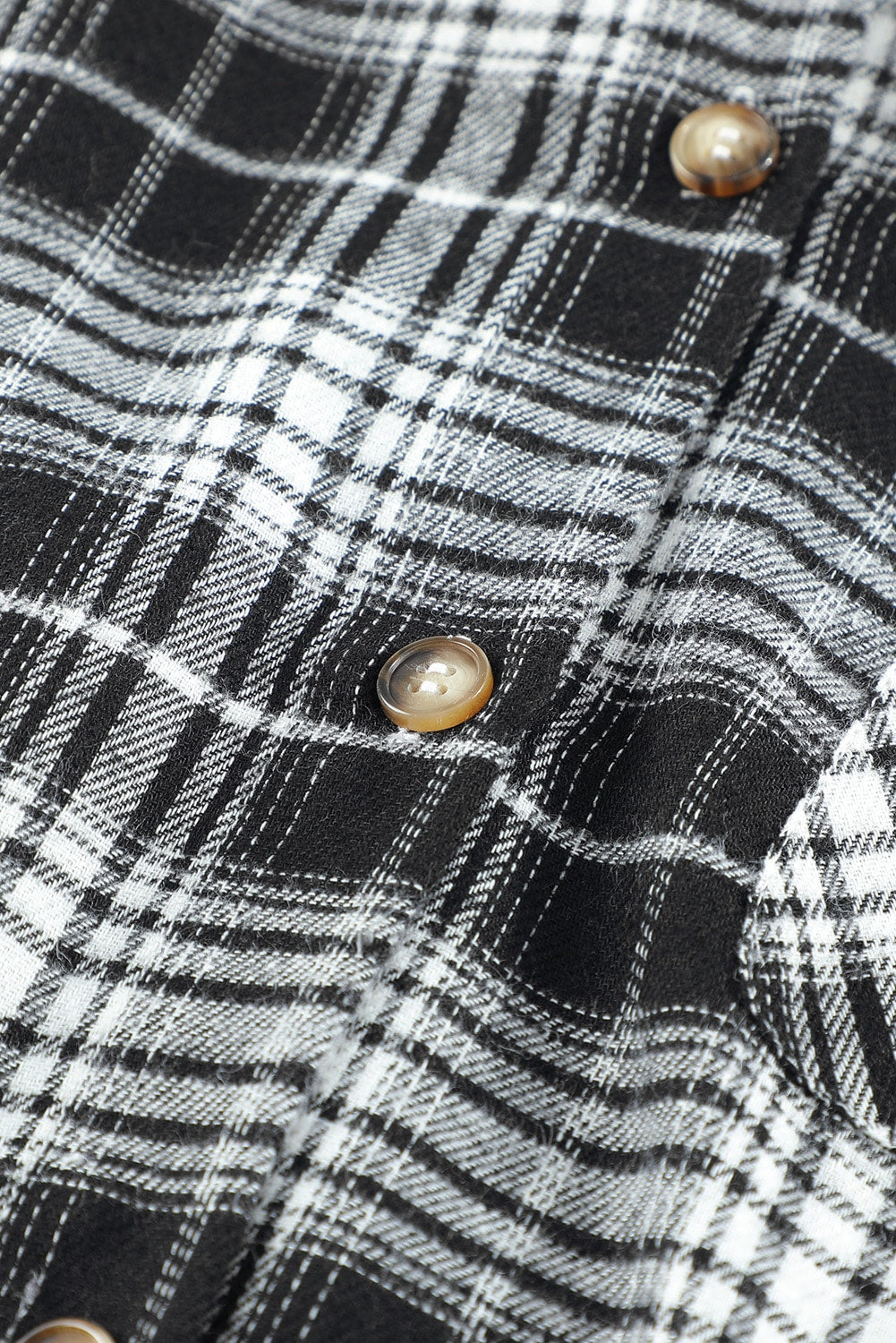 Plaid Hooded Shirt Jacket