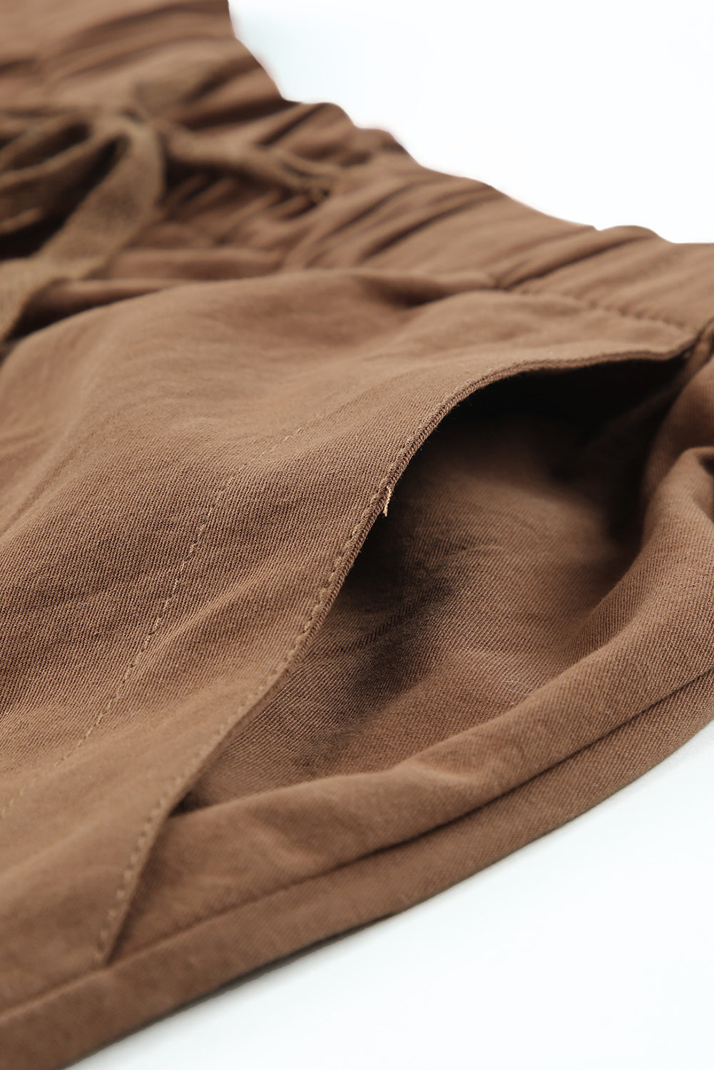 Elastic Waist Pocket Shorts