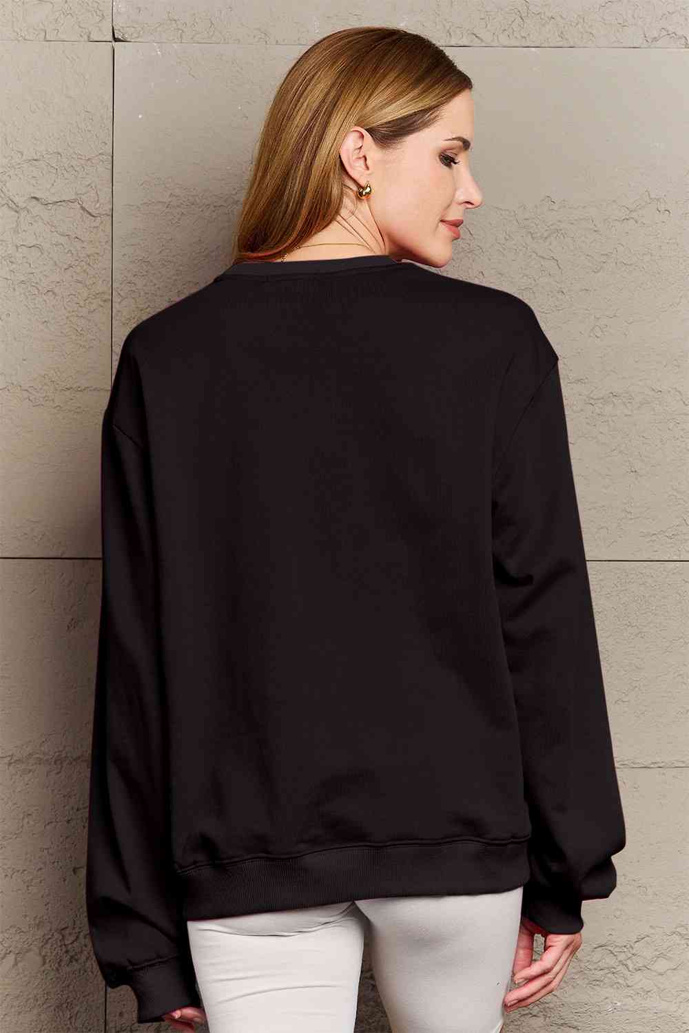 Graphic Long Sleeve Reindeer Sweatshirt