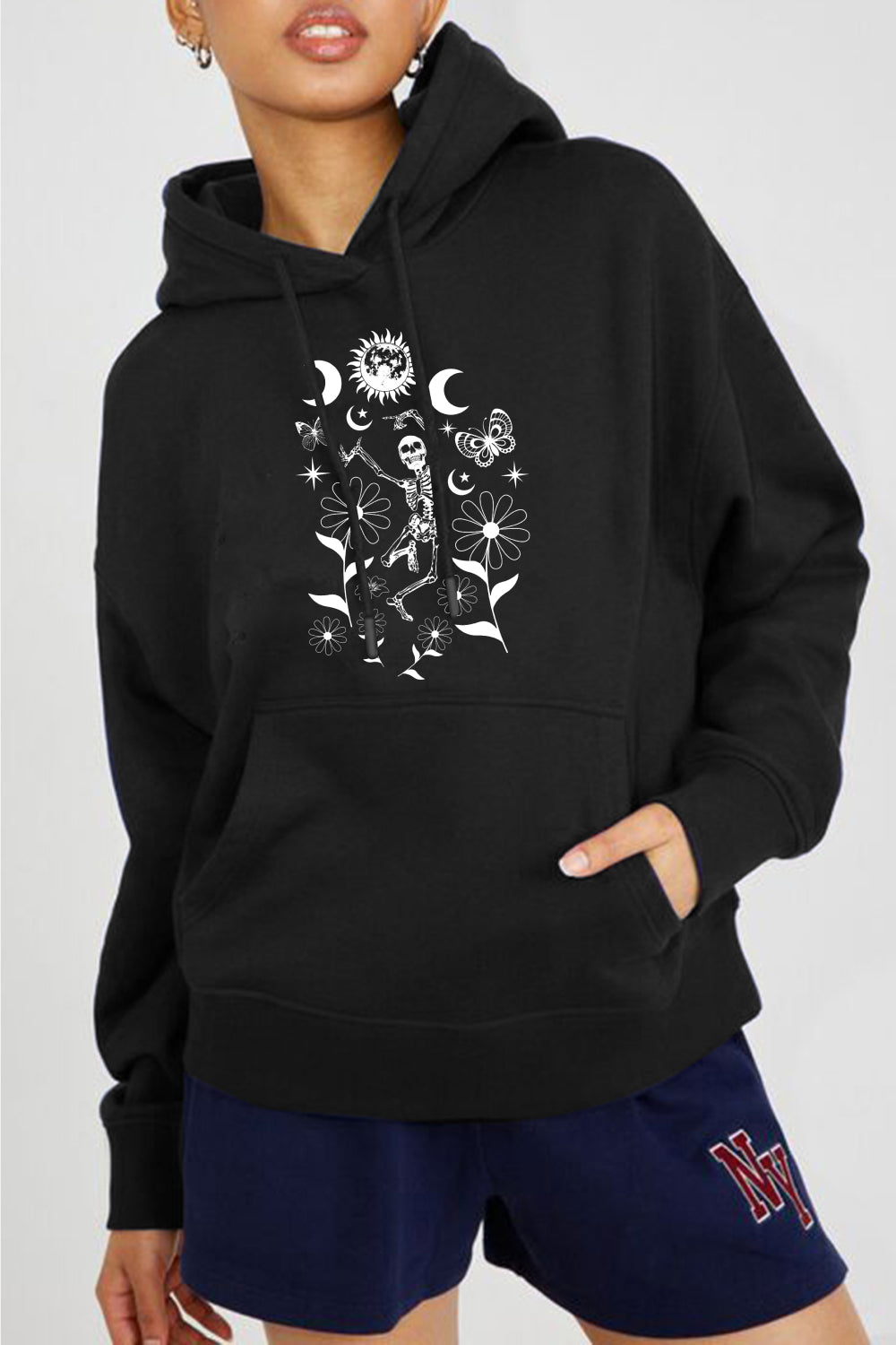 Simply Love Simply Love Dancing Skeleton Graphic Hoodie