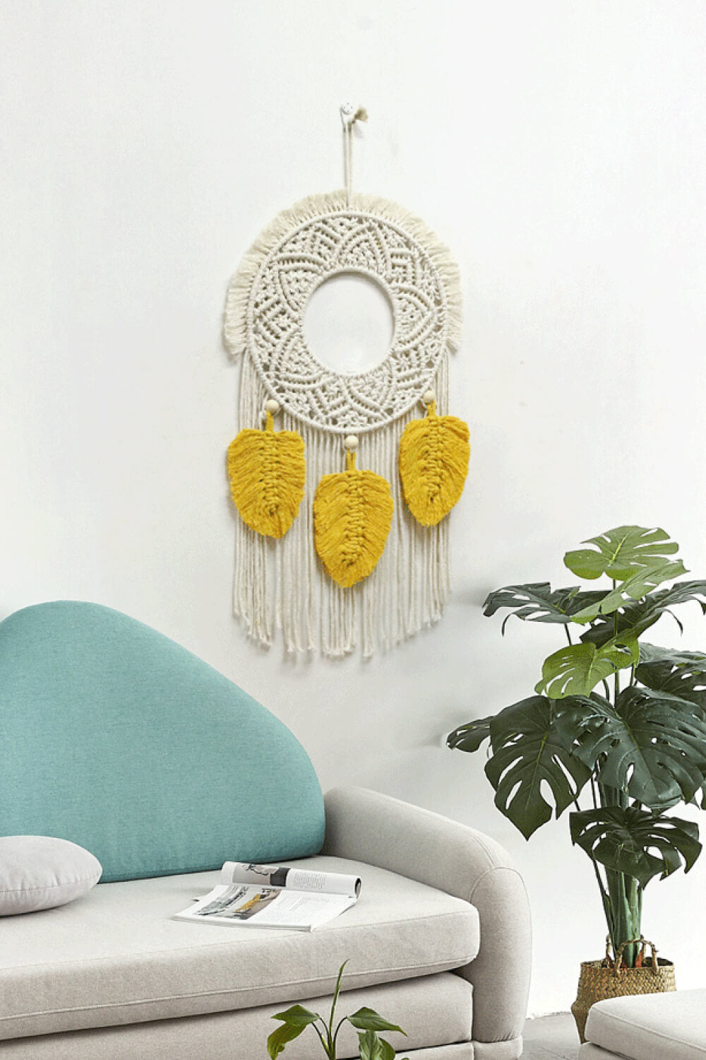 Hand-Woven Macrame Wall Hanging