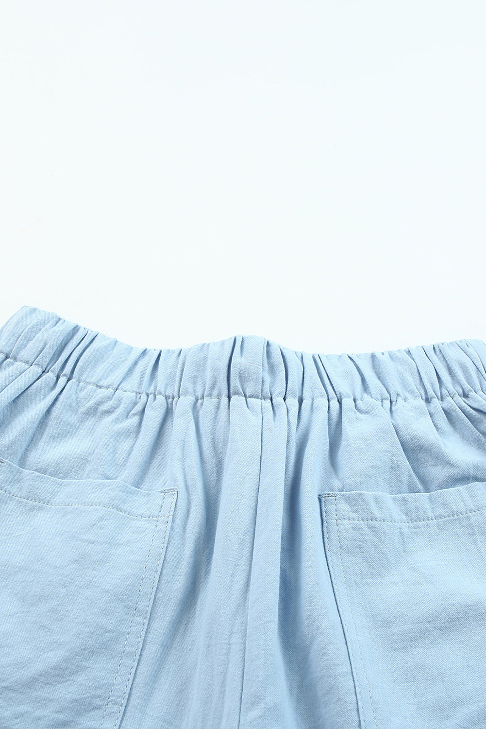 Elastic Waist Pocket Shorts