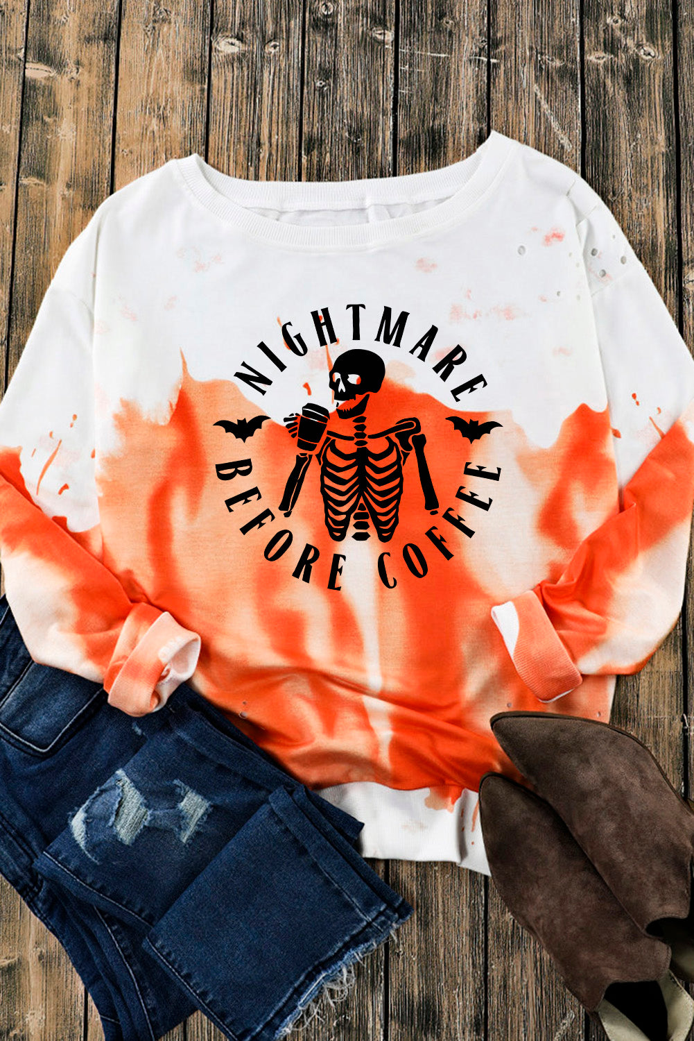 NIGHTMARE BEFORE COFFEE Graphic Sweatshirt