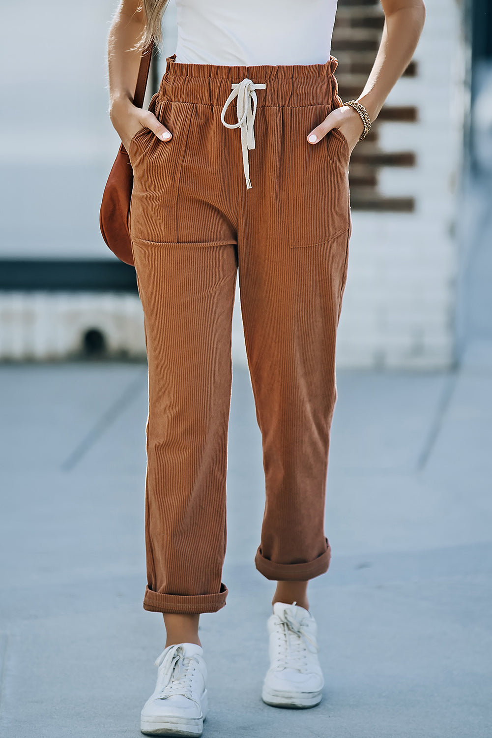 Corduroy Pants with Pockets