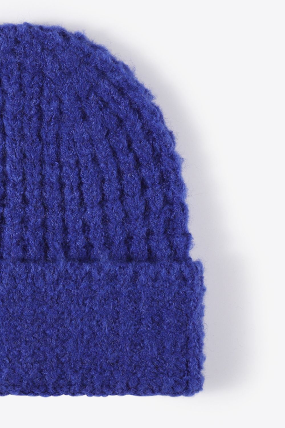 Waffle-Knit Cuff Beanie