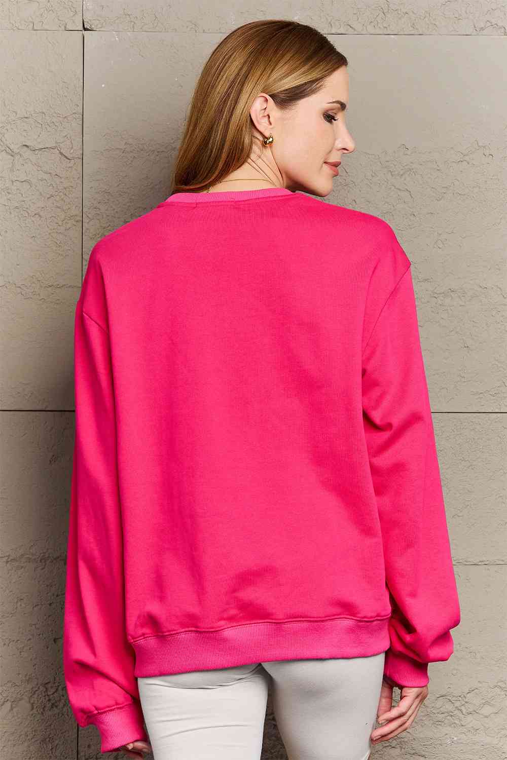 Graphic Long Sleeve Reindeer Sweatshirt