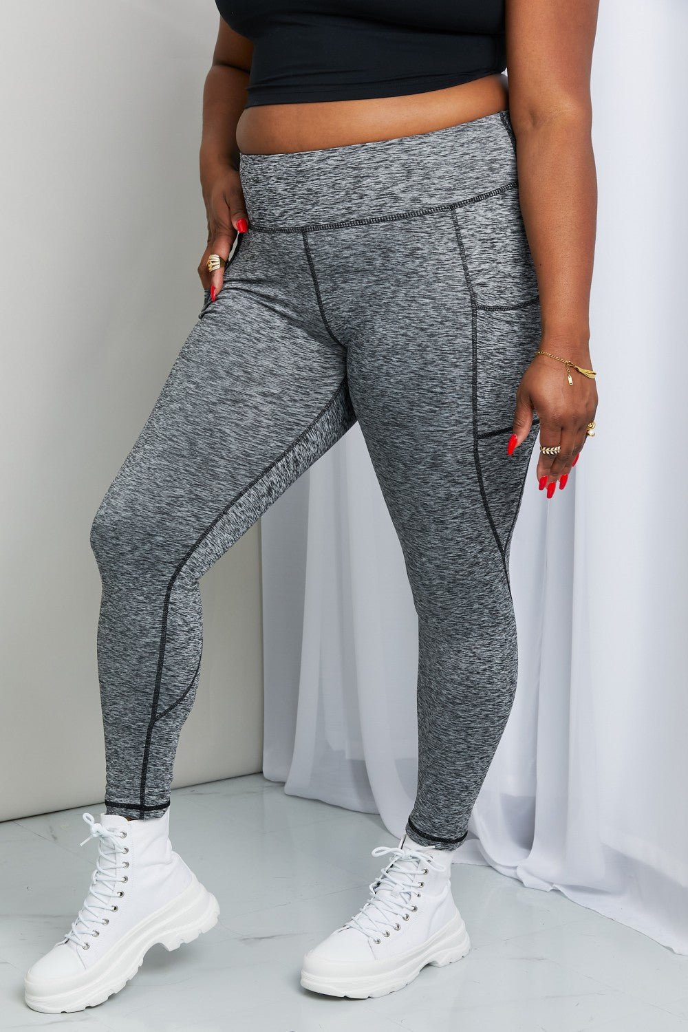 Rae Wide Waistband Yoga Leggings