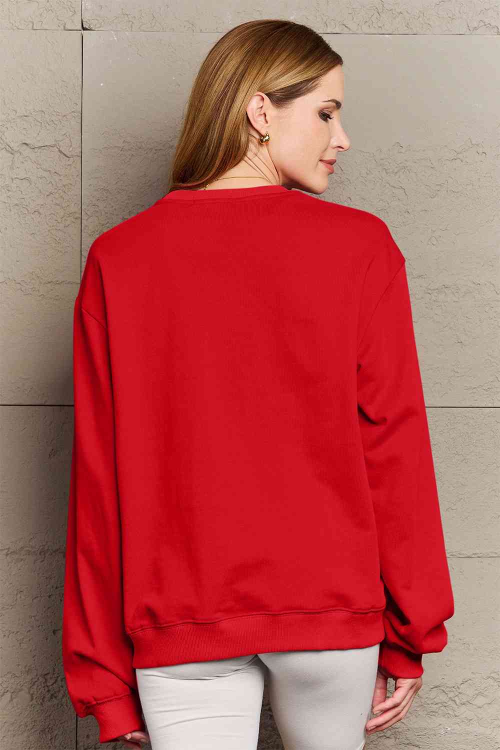 Graphic Long Sleeve Reindeer Sweatshirt