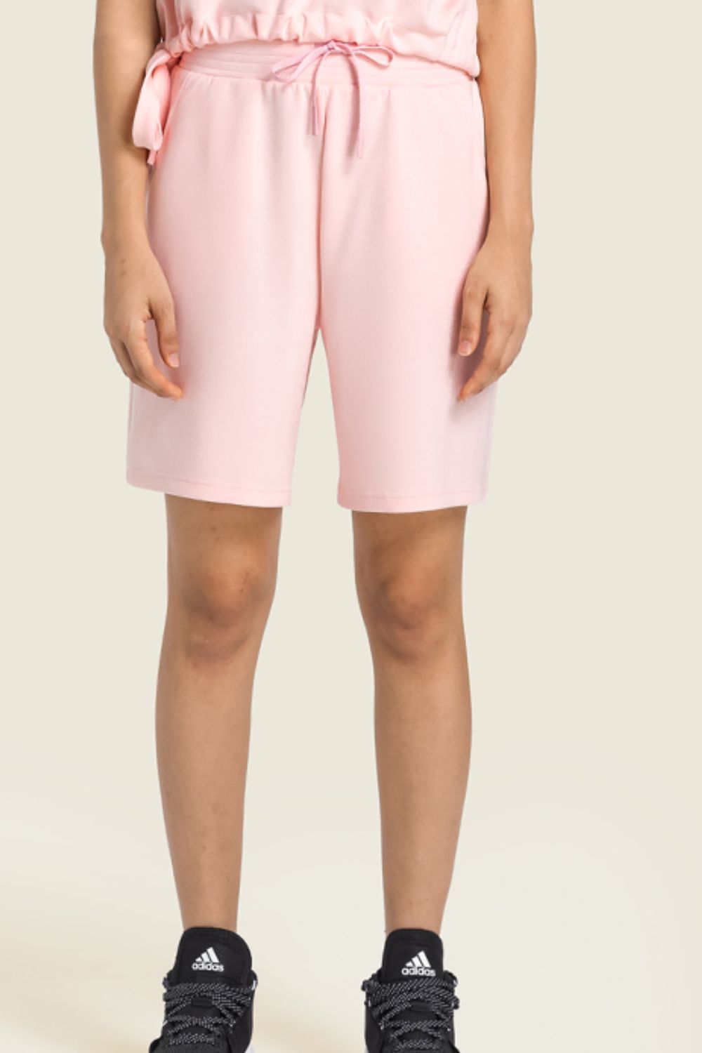 Elastic Waist Sports Bermuda Shorts