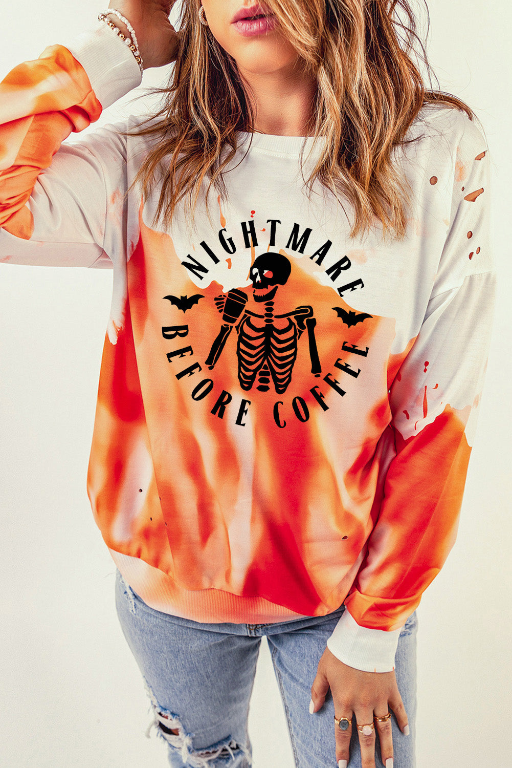NIGHTMARE BEFORE COFFEE Graphic Sweatshirt