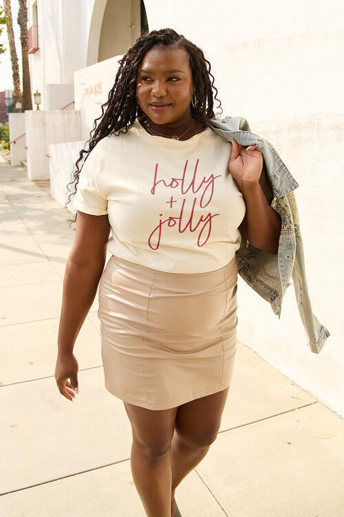 Holly & Jolly Graphic Short Sleeve T-Shirt