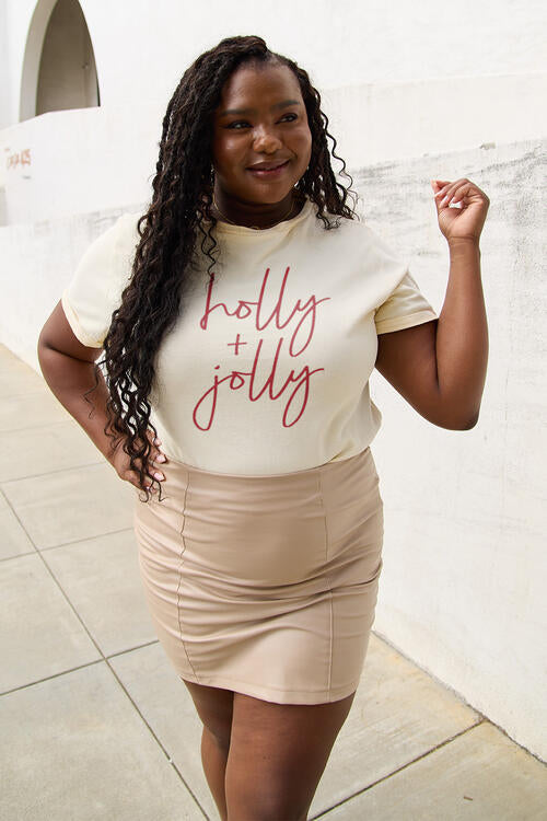 Holly & Jolly Graphic Short Sleeve T-Shirt