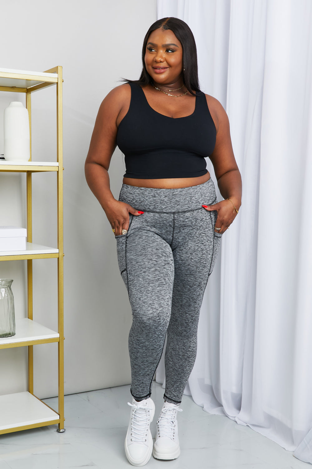 Rae Wide Waistband Yoga Leggings