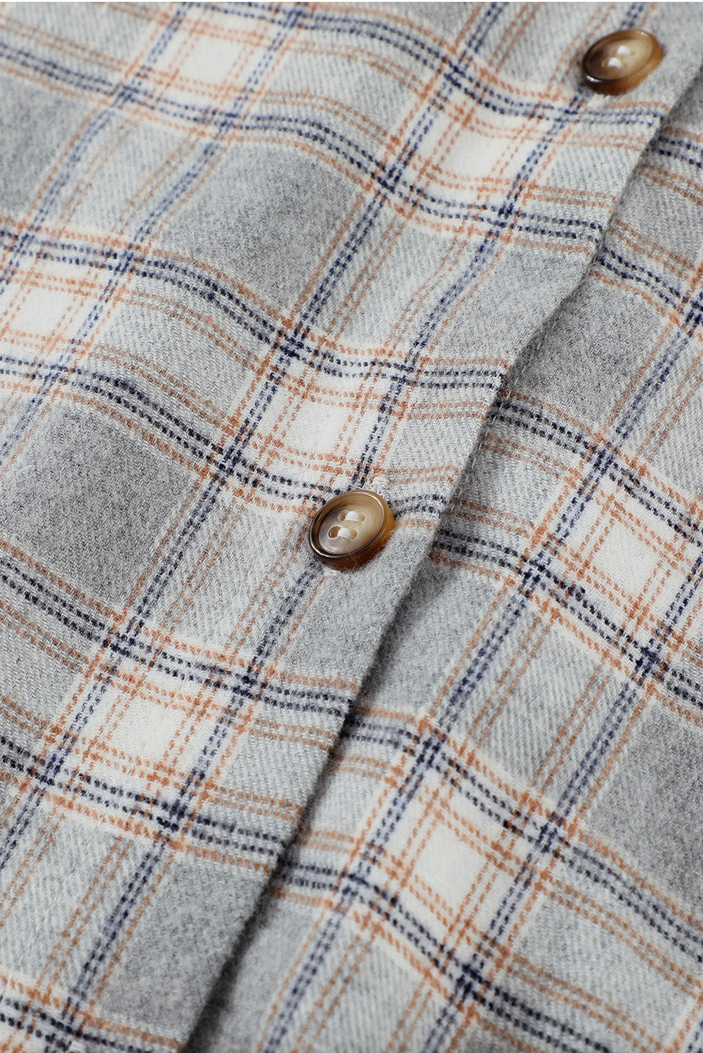 Plaid Hooded Shirt Jacket