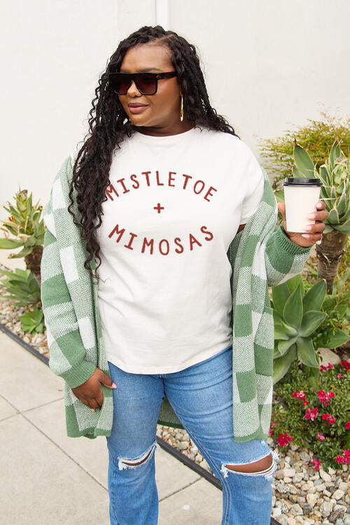 MISTLETOE MIMOSAS Short Sleeve T-Shirt