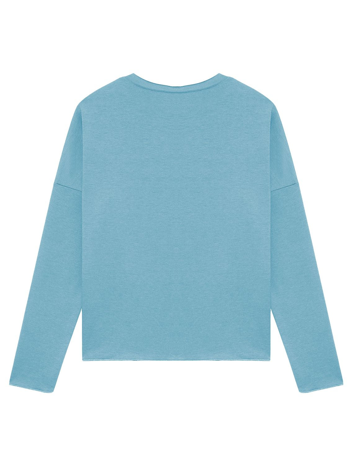 Graphic Round Neck Dropped Shoulder Sweatshirt