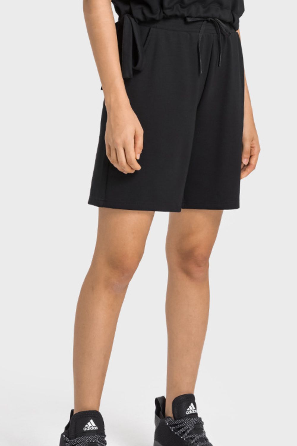 Elastic Waist Sports Bermuda Shorts