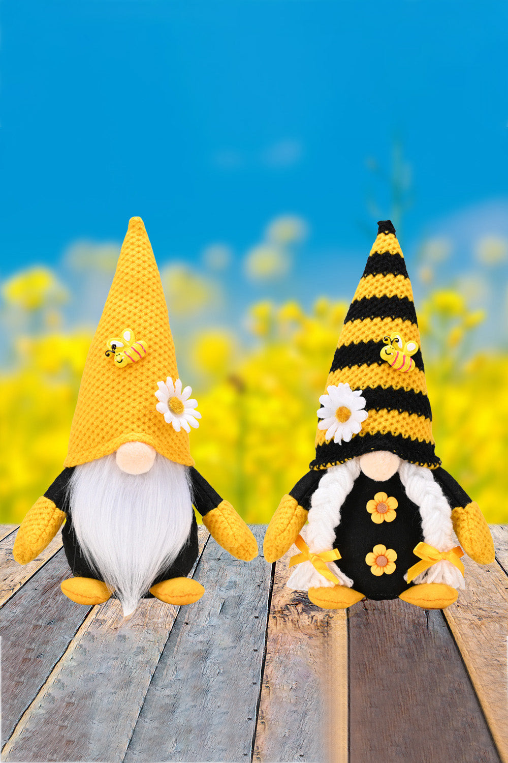 Bee and Flower Decor Faceless Gnome – The Nest On Main