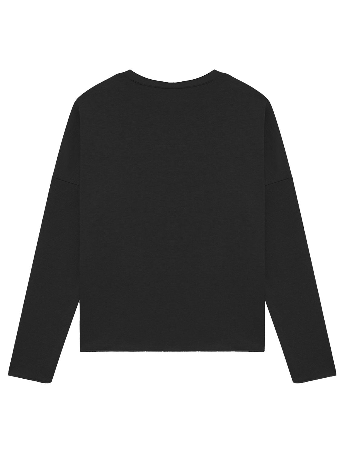 Graphic Round Neck Dropped Shoulder Sweatshirt