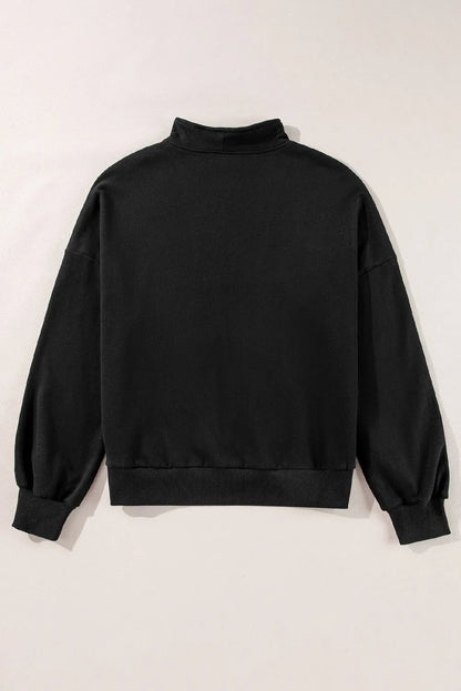 PREORDER Half Zip Long Sleeve Sweatshirt