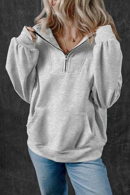 PREORDER Half Zip Long Sleeve Sweatshirt