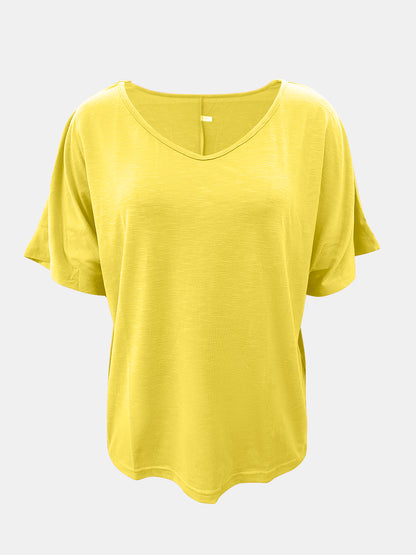 Scoop Neck Short Sleeve T-Shirt