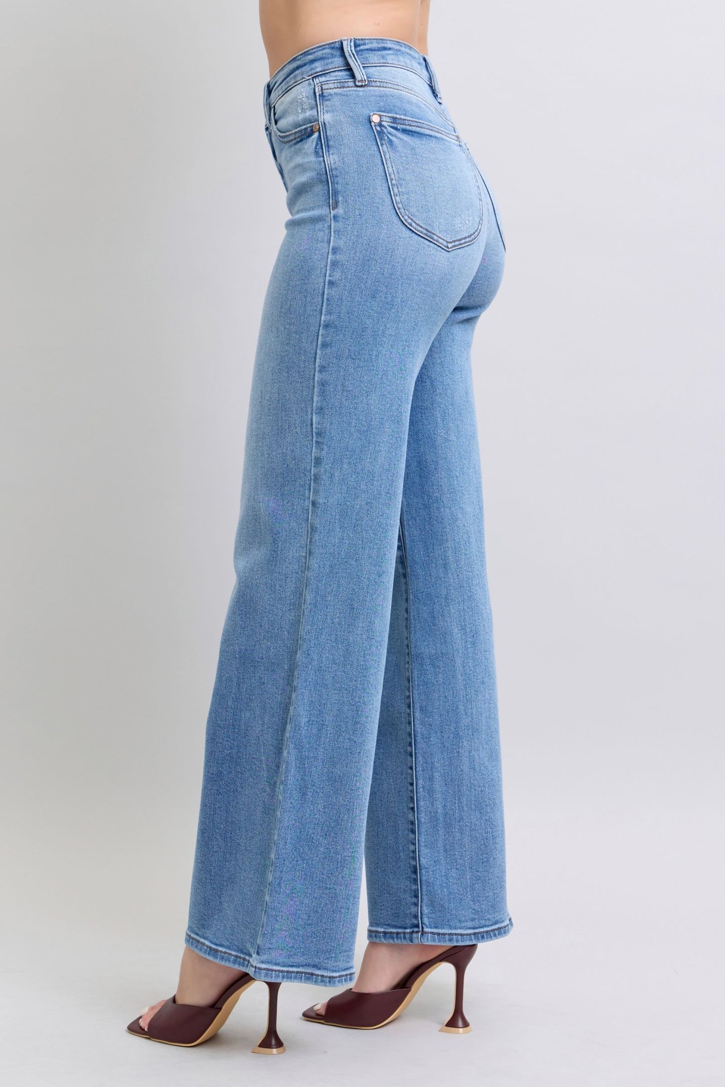 Judy Blue Wide Leg Jeans with Pockets