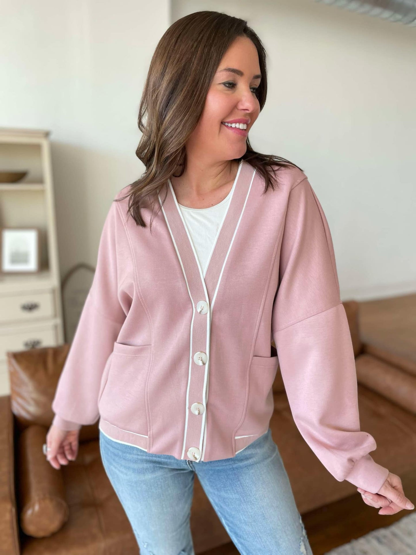 PREORDER: Hopelessly Devoted Button Front Cardigan