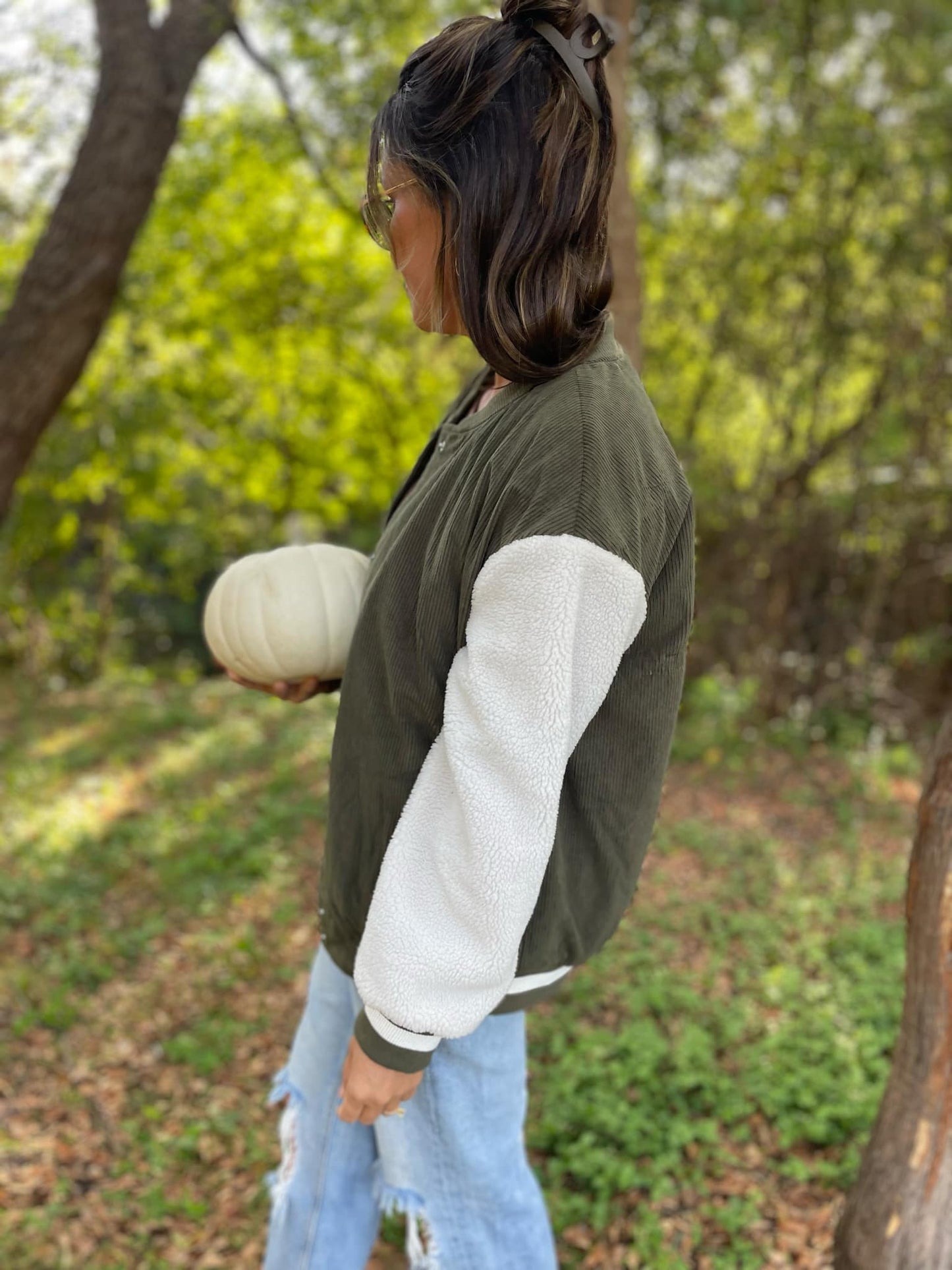 PREORDER: Corduroy Bomber Jacket in Two Colors