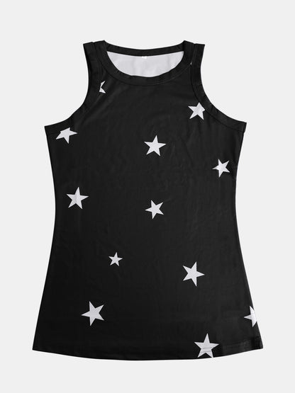 Star Round Neck Tank