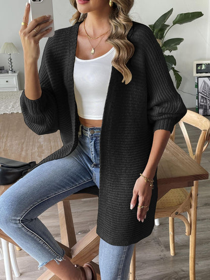 PREORDER Open Front Long Sleeve Cardigan