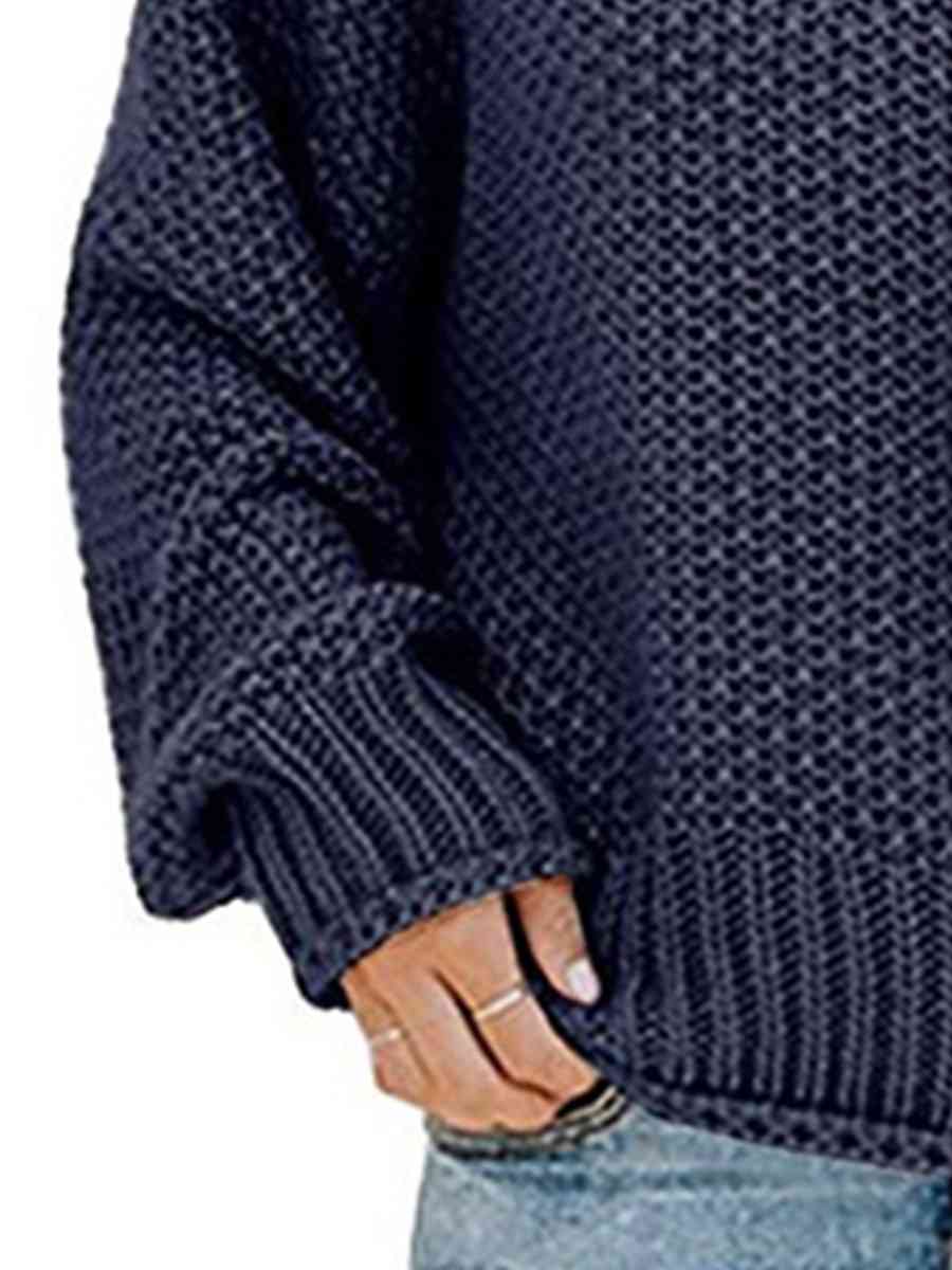 Allie Turtleneck Dropped Shoulder Sweater- 1 Large/Khaki left! FINAL SALE!