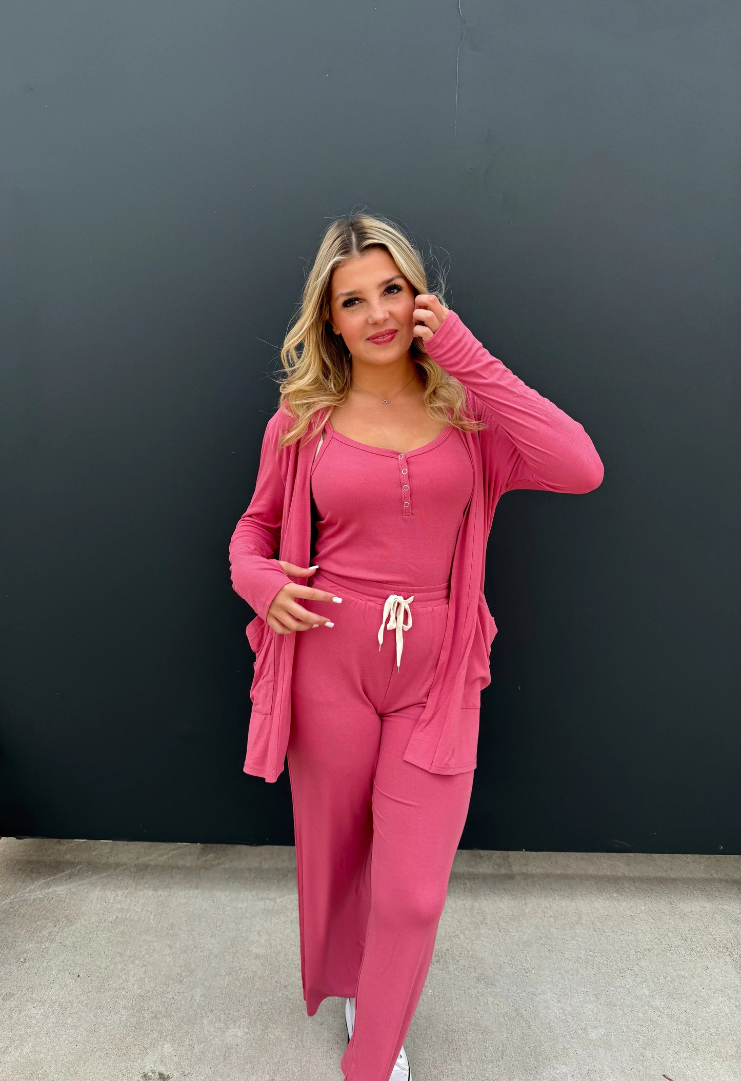 PREORDER: Soft Landing Romper and Cardigan Set in Five Colors