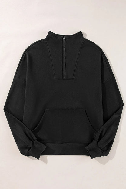 PREORDER Half Zip Long Sleeve Sweatshirt