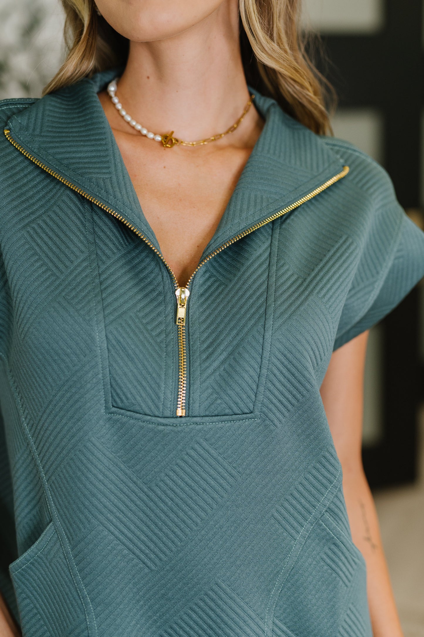 Easy Hustle High Neck Dress in Ash Jade