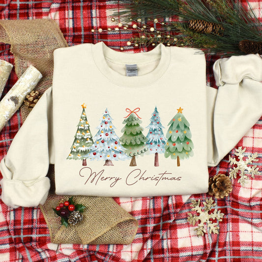 Christmas Trees Graphic Sweatshirt