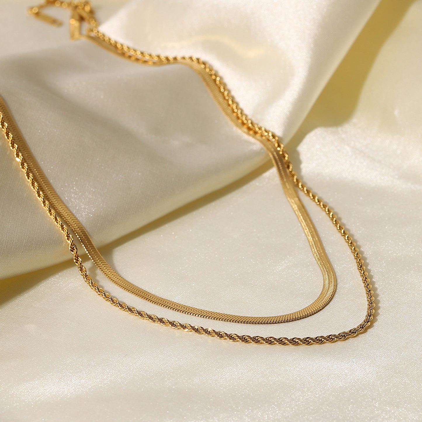 PREORDER 18K Gold-Plated Double-Layered Necklace