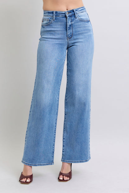 Judy Blue Wide Leg Jeans with Pockets