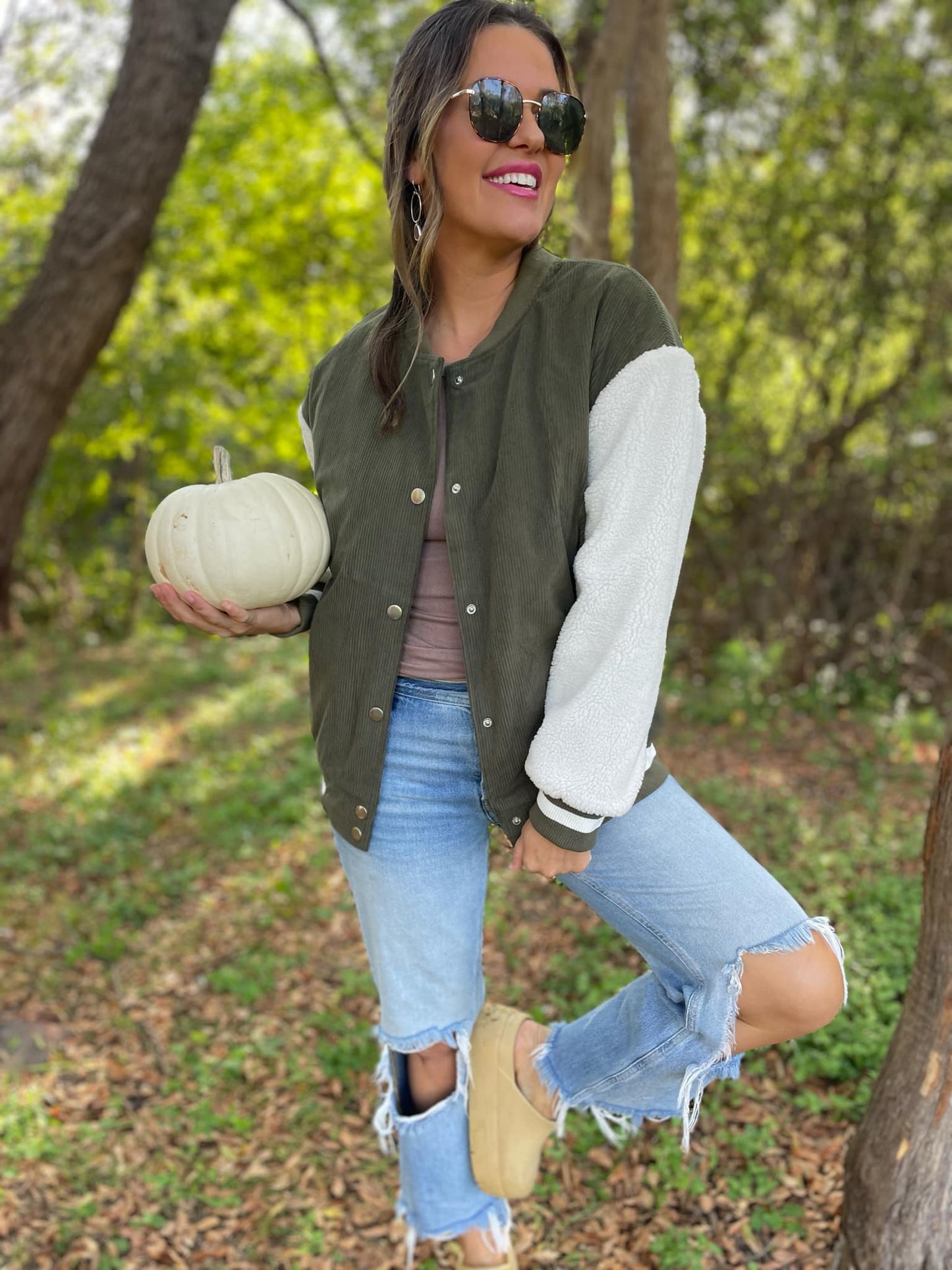 PREORDER: Corduroy Bomber Jacket in Two Colors