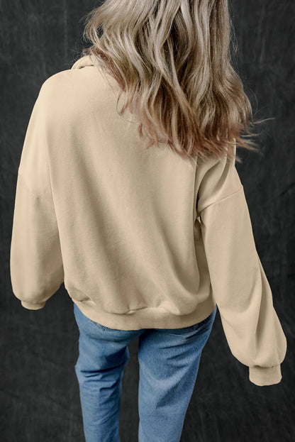 PREORDER Half Zip Long Sleeve Sweatshirt