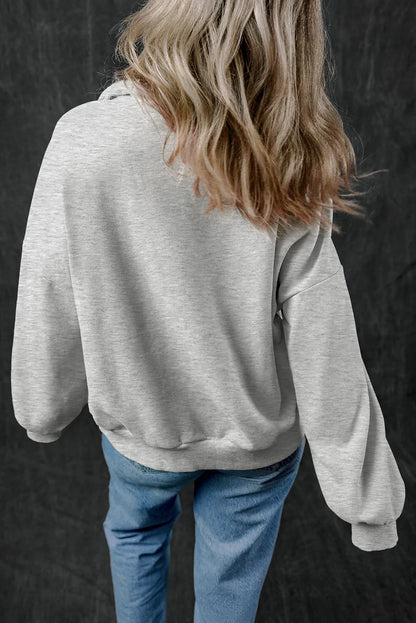 PREORDER Half Zip Long Sleeve Sweatshirt