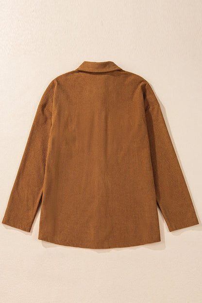 PREORDER Pocketed Snap Down Long Sleeve Jacket