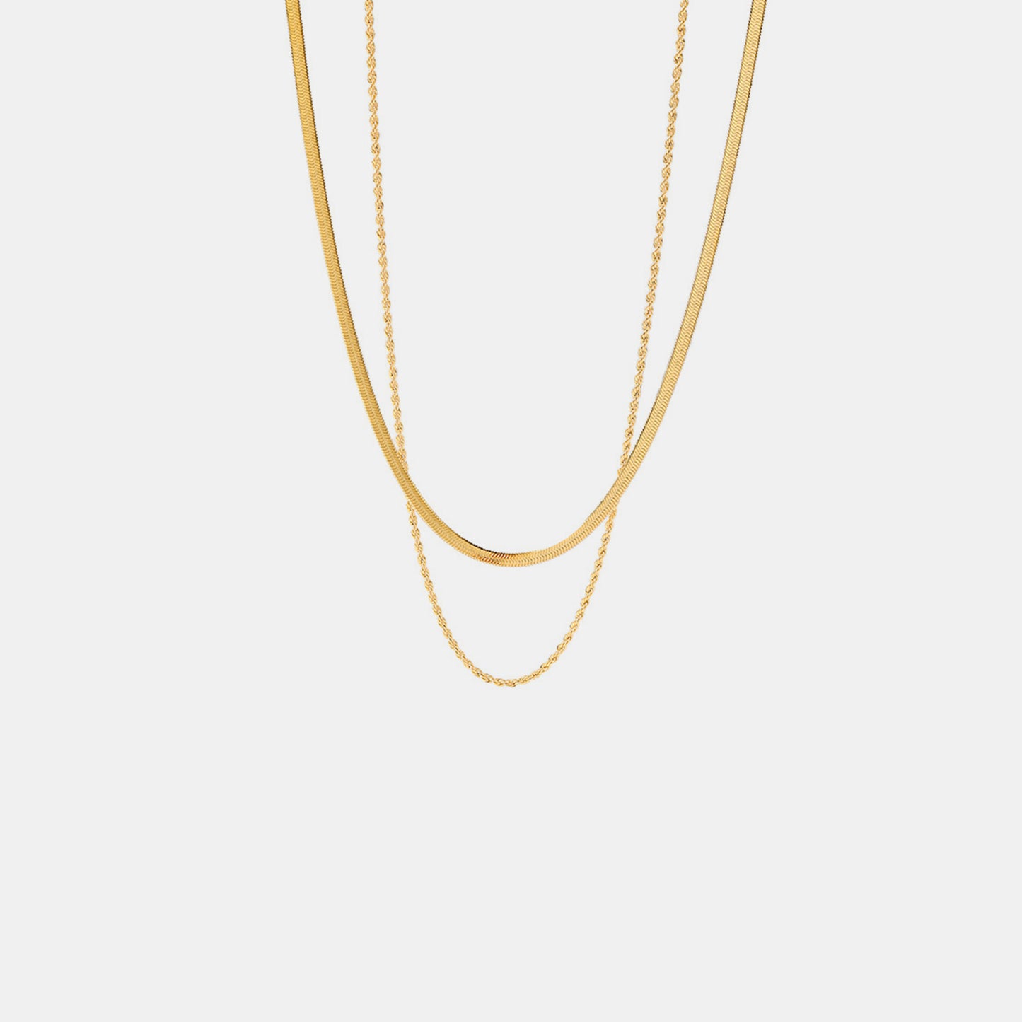 PREORDER 18K Gold-Plated Double-Layered Necklace