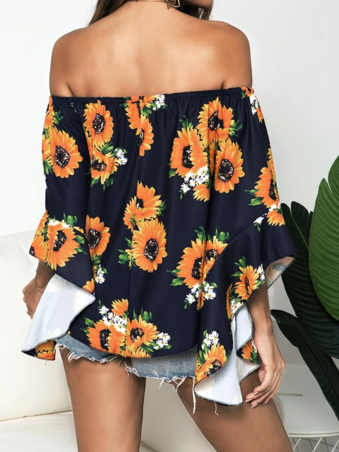 Sunflower off best sale the shoulder top