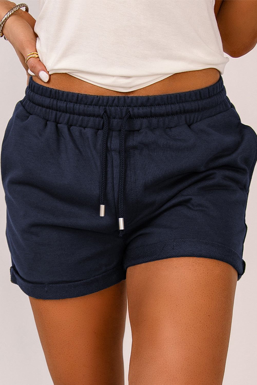 Jogger shorts cuffed sale