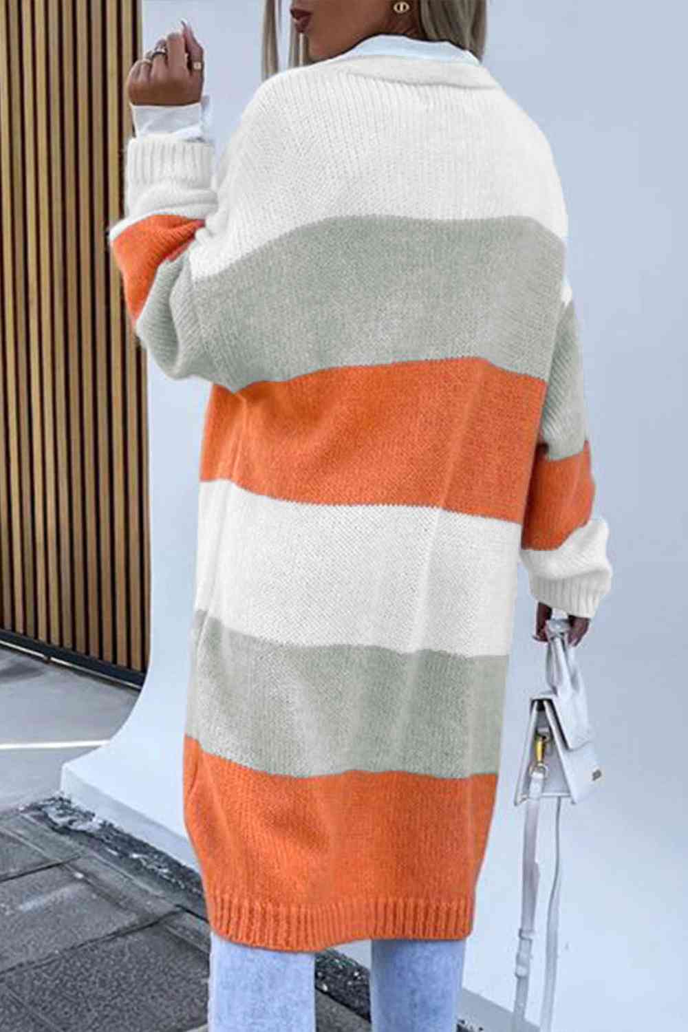 Color block hotsell duster cardigan