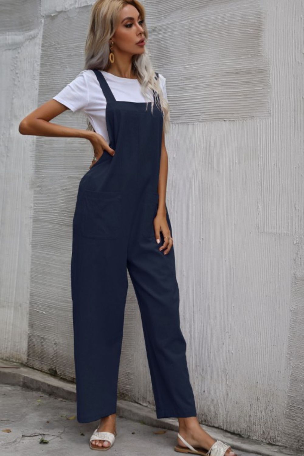 Wide Leg Overalls with Front Pockets – The Nest On Main