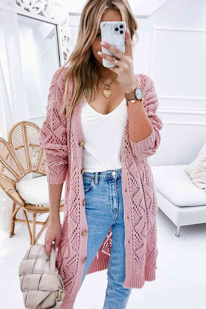 PREORDER V-Neck Long Sleeve Cardigan